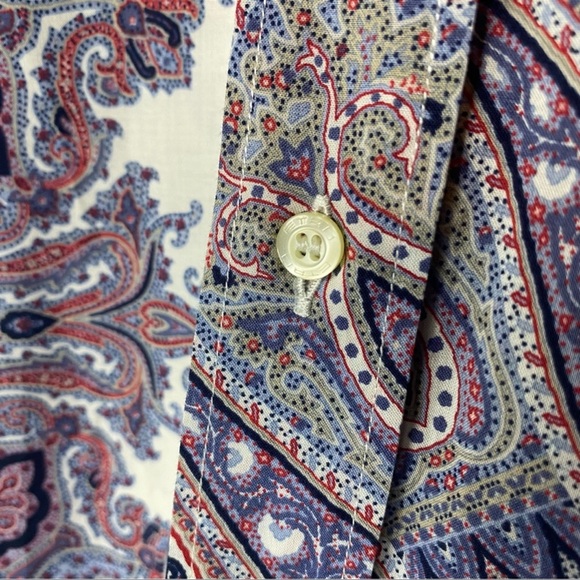 Etro Men’s Button Down Bandana Paisley Shirt 42 Large - Picture 4 of 5